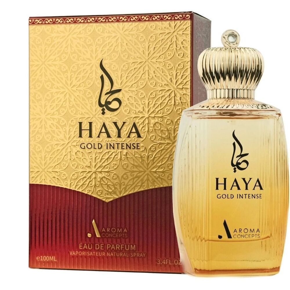 HAYA GOLD Intense By Aroma Concepts Eau De Parfum 3.4Oz, $60 NEW sealed